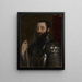portret van Guidobaldo II della Rovere, hertog van Urbino - Titian — ingelijst kunstwerk aan de muur