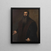 Portret van de handelaar en verzamelaar uit Neurenberg Willibald Imhoff de Oude 1519-1580 - Titian — ingelijst kunstwerk aan de muur
