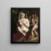 Venus met spiegel - Titian — ingelijst kunstwerk aan de muur