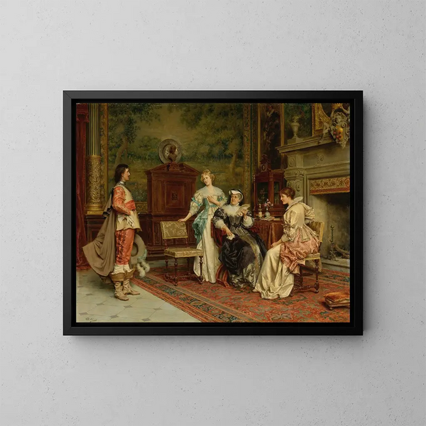 L'Introduction - Tito Conti — ingelijst kunstwerk aan de muur