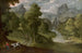 Mountainous landscape painting with figures - Tobias Verhaecht — artwork view