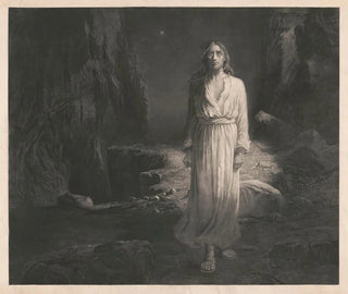Jezus alleen - Tom Mostyn — weergave van het kunstwerk