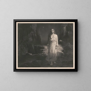 Jezus alleen - Tom Mostyn — ingelijst kunstwerk aan de muur