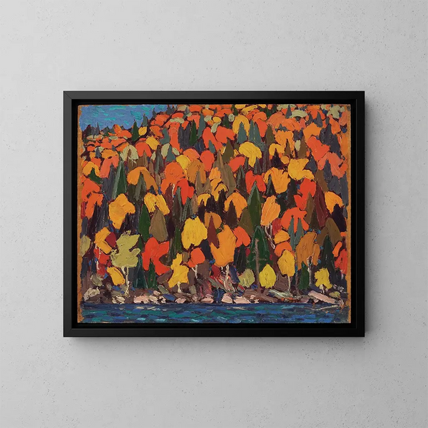 Herfstbladeren - Tom Thomson — ingelijst kunstwerk aan de muur