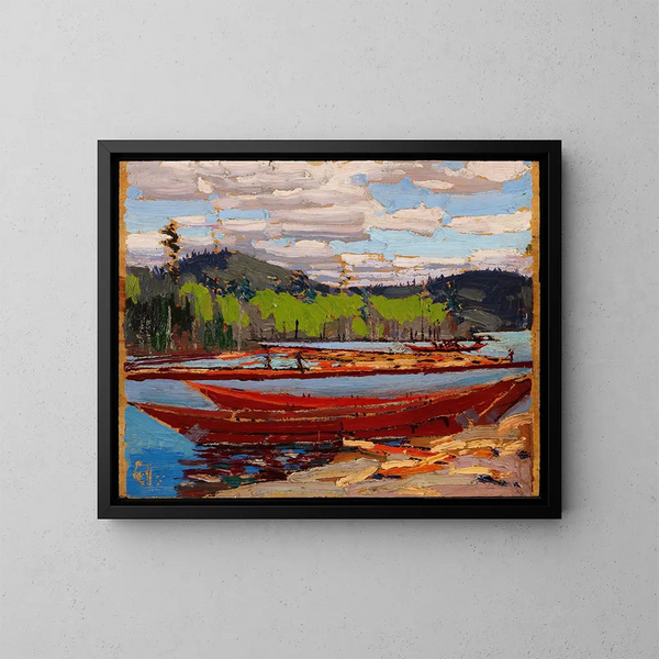 Boten - Tom Thomson — ingelijst kunstwerk aan de muur