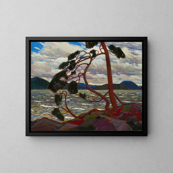 De Westenwind - Tom Thomson — ingelijst kunstwerk aan de muur