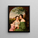 portret van drie zussen uit de familie Hausner - Tomasz Tyrowicz — ingelijst kunstwerk aan de muur