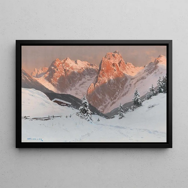 Toni Haller - The Kaisertal in the Evening Light.webp