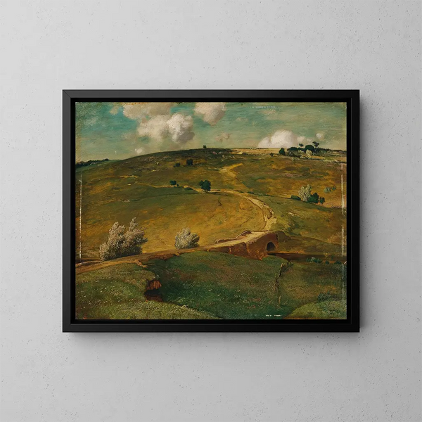 Landschap Franconie - Toni von Stadler — ingelijst kunstwerk aan de muur