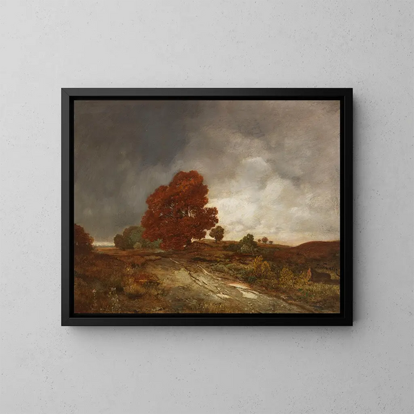 Landschap in de herfst - Toni von Stadler — ingelijst kunstwerk aan de muur