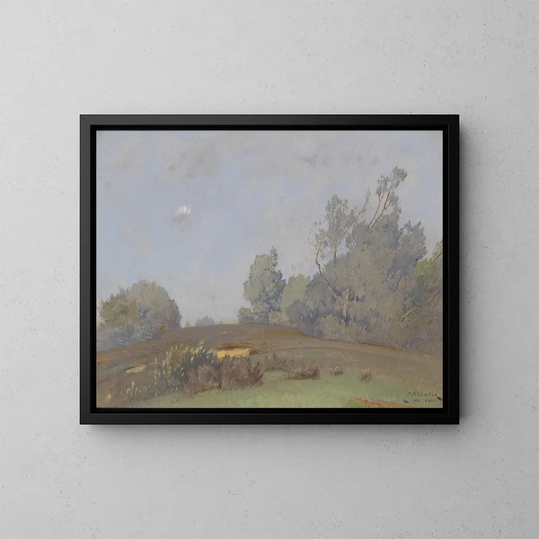 Landschap - Toni von Stadler — ingelijst kunstwerk aan de muur
