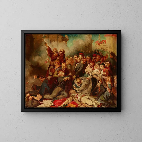 Varsovie, 8 april 1861 - Tony Robert-Fleury — ingelijst kunstwerk aan de muur