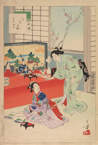 Toshikata Mizuno - Noblewomen of the Tokugawa Period Thirtysix Beauties Sanjuroko kasensoro Pl05.webp