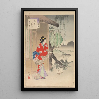 Toshikata Mizuno - Noblewomen of the Tokugawa Period Thirtysix Beauties Sanjuroko kasensoro Pl21.webp