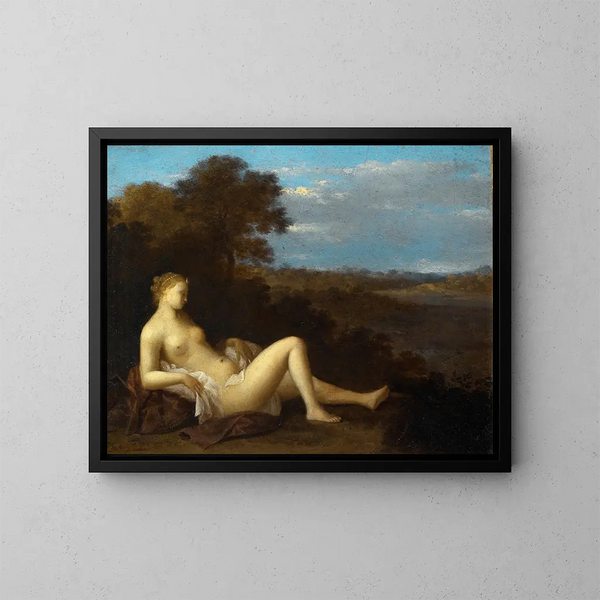 Diane au repos - Toussaint Gelton — ingelijst kunstwerk aan de muur