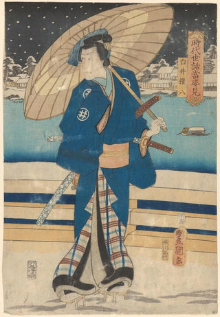 Toyokuni Utagawa - Actor Snow Scene.webp