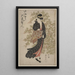 Hagi - Toyokuni Utagawa — framed artwork on a wall