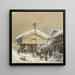 Kersttraditie schilderij Noorse - Adolph Tidemand — ingelijst kunstwerk aan de muur