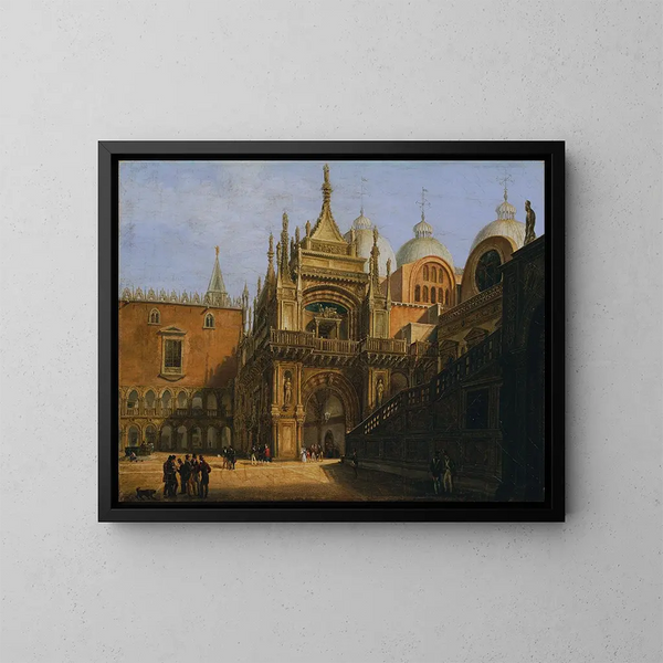 La cour du palais des Doges - Tranquillo Orsi — ingelijst kunstwerk aan de muur