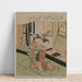 Reproductie van het schilderij Klavertje van de struiken - Suzuki Harunobu
