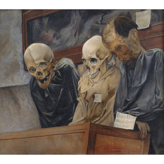 Trois crânes du couvent des Capucins à Palerme - Laurits Andersen Ring | Reproduction Tableau Décoration murale affiche copie