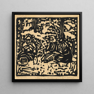 Trois femmes au bord de la forêt - Ernst Ludwig Kirchner