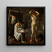 Three Women in the Studio - Max Beckmann — framed artwork on a wall