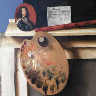 Trompe-l'œil découpé avec un morceau de fruit - Cornelius Norbertus Gijsbrechts