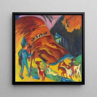 Troupeau de Chèvres Rentrant - Ernst Ludwig Kirchner