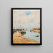 Trouville, de gestrande sloep – Eugène Boudin — ingelijst kunstwerk aan de muur