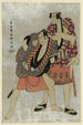 Shodai Arashi Ryozo en Yakko Ukiyo Matabei en Sandaime Tani Hiroji en Yakko Tosa no Matabei - Tōshūsai Sharaku — weergave van het kunstwerk
