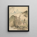 Cabin in the Middle of the Trees - Tsubaki Chinzan — framed artwork on a wall