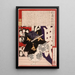 Acteur en Musashibo Benkei in Kanjincho - Tsukioka Yoshitoshi — ingelijst kunstwerk aan de muur
