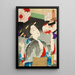van het observatieblik Schilderij De uitstraling van een serveerster uit Kyoto in de Meiji-periode - Tsukioka Yoshitoshi — ingelijst kunstwerk aan de muur