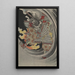 Mushataira no Tomomori - Tsukioka Yoshitoshi — ingelijst kunstwerk aan de muur