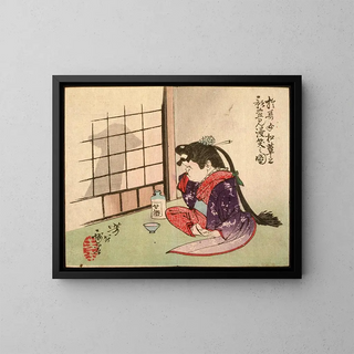 Tsukioka Yoshitoshi - Okame Laughing at the Shadow of a Mushroom.webp