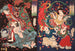 Seigen en Sakurahime Ange met twee kinderen - Tsukioka Yoshitoshi — weergave van het kunstwerk
