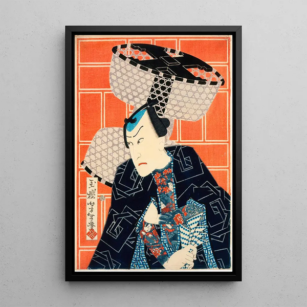 Tsukioka Yoshitoshi - The Actor Kawarasaki Gonjr for a Fire Troupe.webp