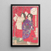 Houten schilderij van de pruimenboom - Tsukioka Yoshitoshi — ingelijst kunstwerk aan de muur