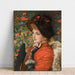 Reproductie van het schilderij Type de schoonheid; Portret van mevrouw Kathleen Newton - James Tissot