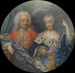Ulrika Eleonora the Younger 1688-1741 Queen of Sweden Frédéric I 1676-1751 Count of Hesse-Kassel King of Sweden - Niklas Lafrensen — artwork view