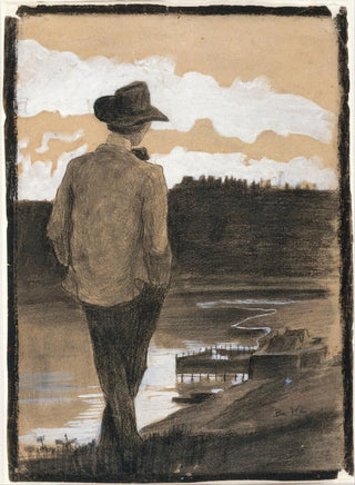 Umberto Boccioni - Young Man on a Riverbank.webp