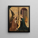 Annunciation to Mary - Circle of the Master of the Altar of Andreas — framed artwork on a wall