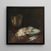 Een Engelse kabeljauw - William Merritt Chase — ingelijst kunstwerk aan de muur