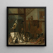 van een concert van katten, uilen, een kraai en een aap in een schuur - Cornelis Saftleven — wandpresentatie van het kunstwerk