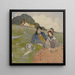 van een paar zittend in een landelijk landschap - Edmund Dulac — ingelijst kunstwerk aan de muur