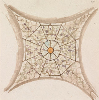 Un des Quatre Croquis de Plafonds dans la Galerie du Vatican - Henry Swinburne