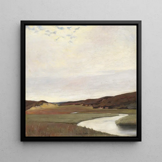 Un jour d'été au bord de la rivière Karup au Jutland - Johan Rohde