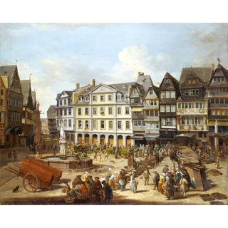 Un marché sur le Römerberg à Francfort - Christian Georg Schütz