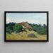 Reproductie van het schilderij van Jean-Baptiste Camille Corot's schilderij Een boerderij in Saint-Martin-du-Bon-Fossé